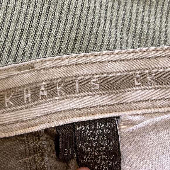 Calvin Klein Khaki Trousers W31 - Picture 4 of 9
